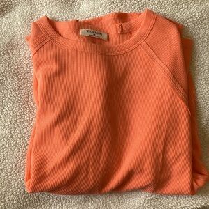 Zenana long sleeve summer orange shirt